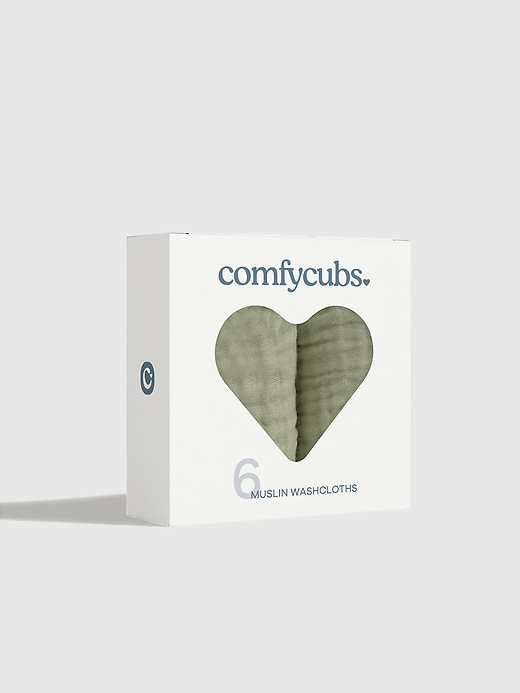 Image number 2 showing, Comfy Cubs Muslin Washcloths