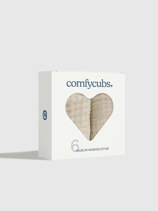 Image number 2 showing, Comfy Cubs Muslin Washcloths