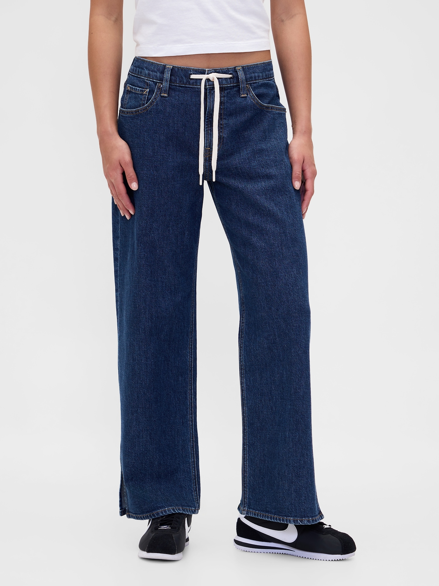 Low Rise Drawcord '90s Loose Jeans