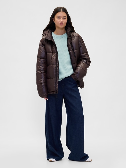 Image number 2 showing, CashSoft Shaker-Stitch Boyfriend Sweater