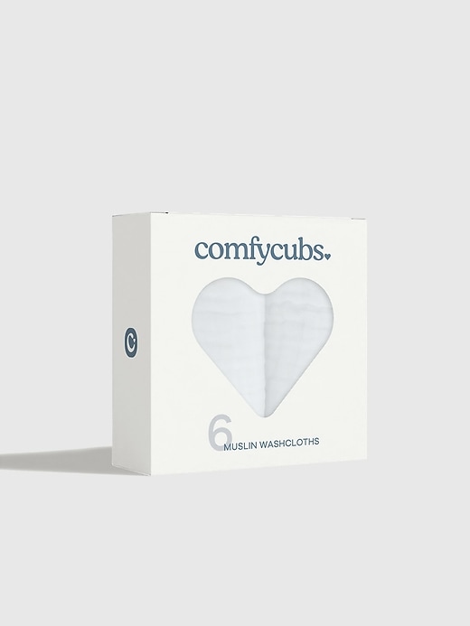 Image number 2 showing, Comfy Cubs Muslin Washcloths