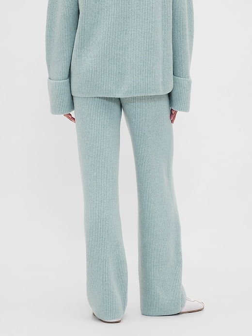 Image number 4 showing, CashSoft Shaker-Stitch Sweater Pants