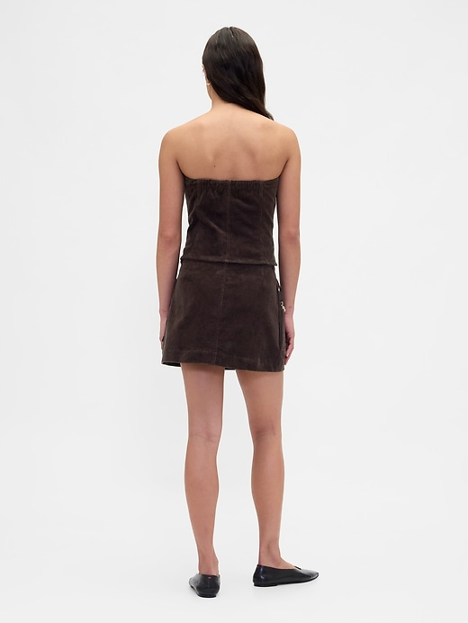Image number 2 showing, Corduroy Chain Pocket Mini Skort