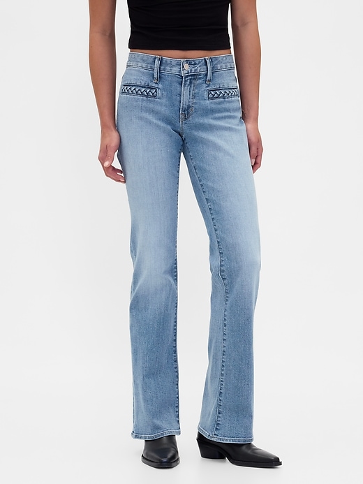 Image number 2 showing, Low Rise Braided Pocket Long & Lean Jeans