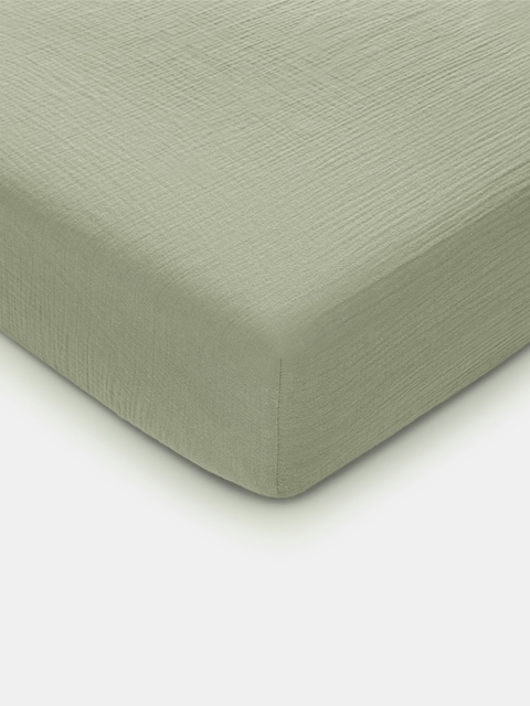 Comfy Cubs Muslin Fitted Crib Sheet