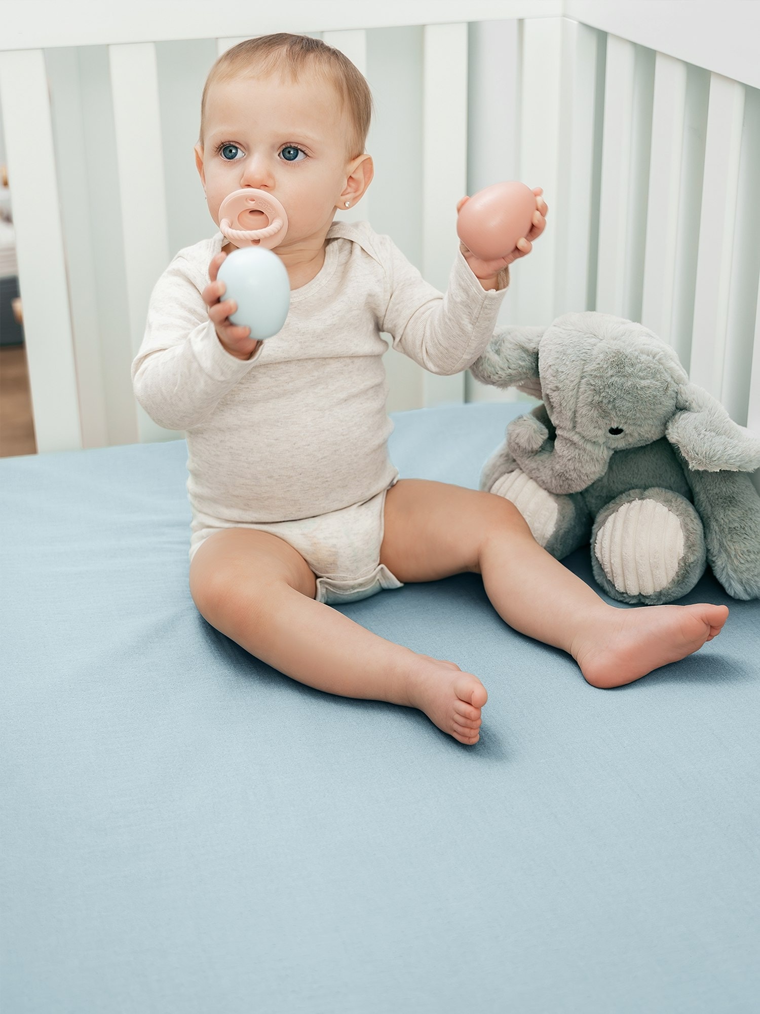 Comfy Cubs Muslin Fitted Crib Sheet