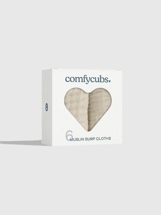 Image number 2 showing, Comfy Cubs Muslin Burp Cloths