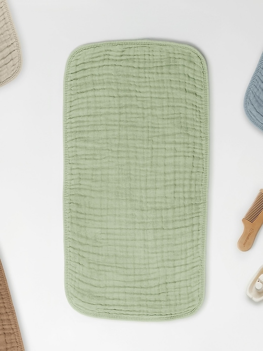 Image number 5 showing, Comfy Cubs Muslin Burp Cloths