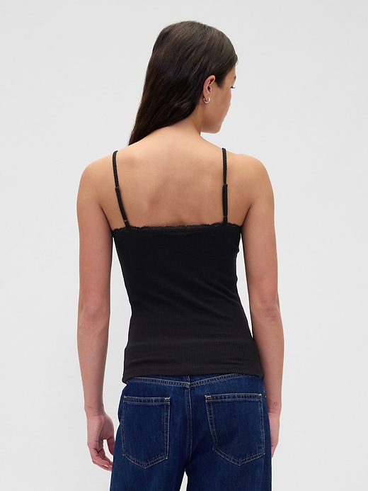 Lace-Trim Pointelle Cami