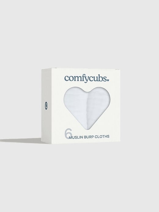 Image number 2 showing, Comfy Cubs Muslin Burp Cloths