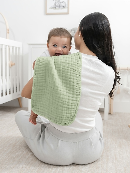 Image number 3 showing, Comfy Cubs Muslin Burp Cloths