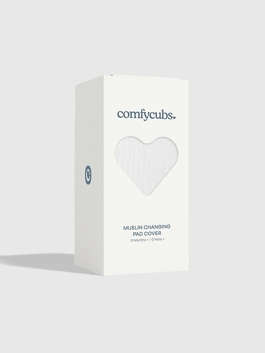 Image number 3 showing, Comfy Cubs Muslin Fitted Changing Pad Cover