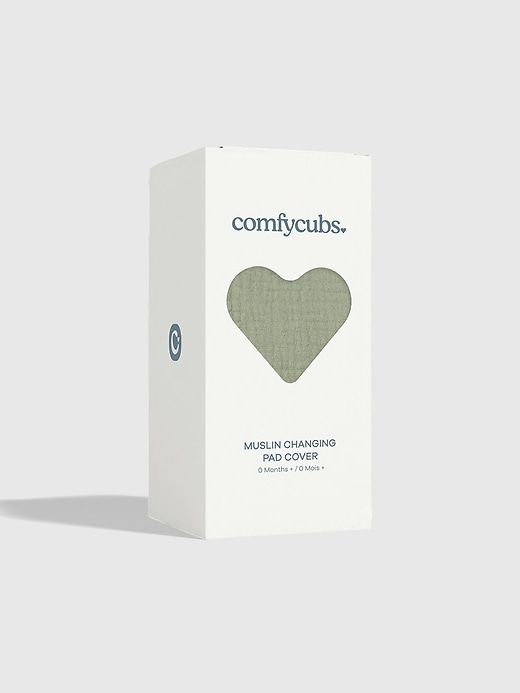 Image number 3 showing, Comfy Cubs Muslin Fitted Changing Pad Cover