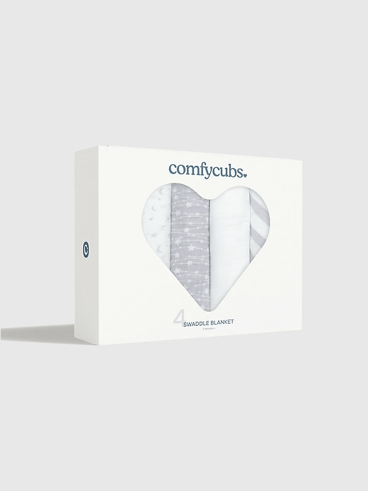 Image number 2 showing, Comfy Cubs Muslin Swaddle Blankets