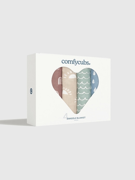 Image number 2 showing, Comfy Cubs Muslin Swaddle Blanket