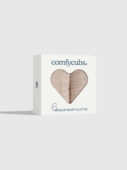 Image number 2 showing, Comfy Cubs Muslin Burp Cloths