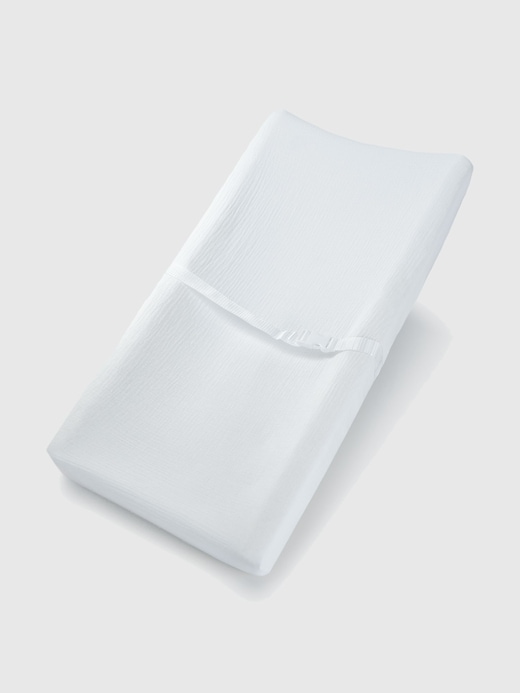 Image number 1 showing, Comfy Cubs Muslin Fitted Changing Pad Cover