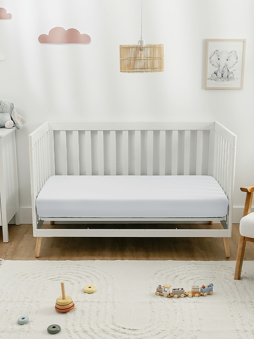 Image number 7 showing, Comfy Cubs Muslin Fitted Crib Sheet