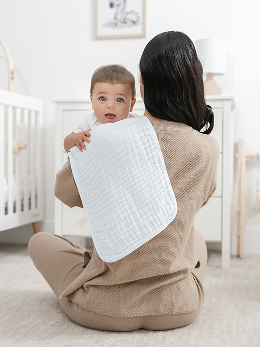 Image number 3 showing, Comfy Cubs Muslin Burp Cloths