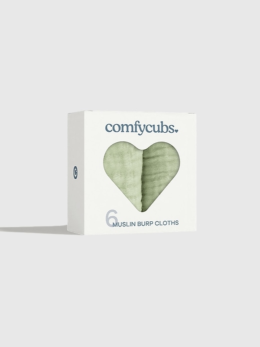 Image number 2 showing, Comfy Cubs Muslin Burp Cloths