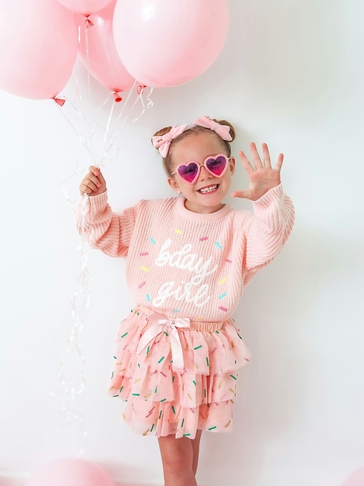 Image number 3 showing, Sweet Wink Birthday Girl Sprinkle Knit Sweater