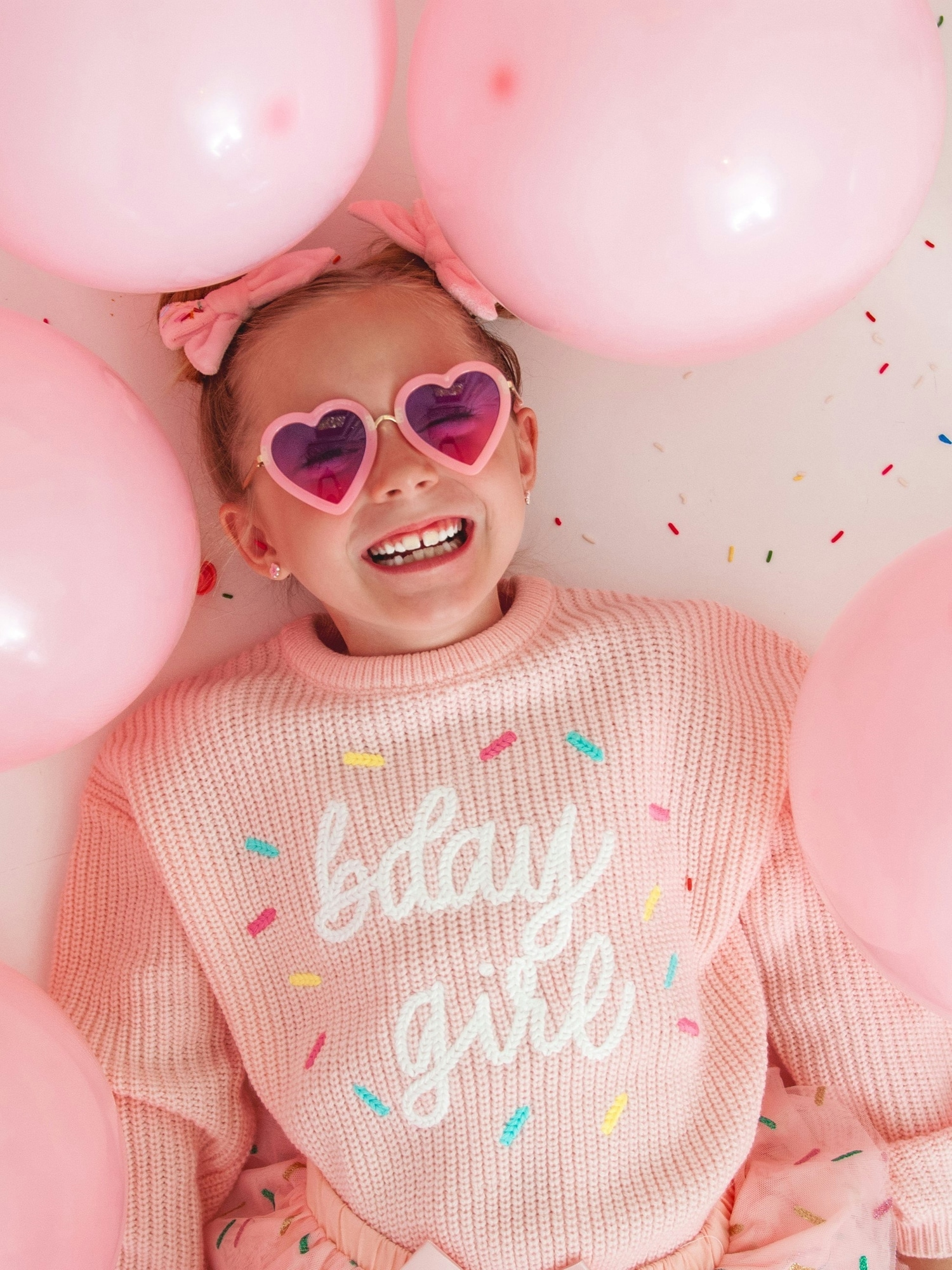 Sweet Wink Birthday Girl Sprinkle Knit Sweater