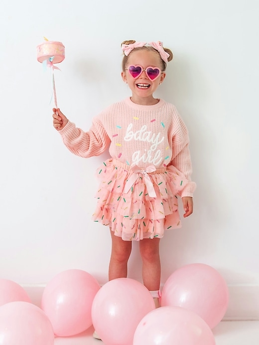 Image number 2 showing, Sweet Wink Birthday Girl Sprinkle Knit Sweater