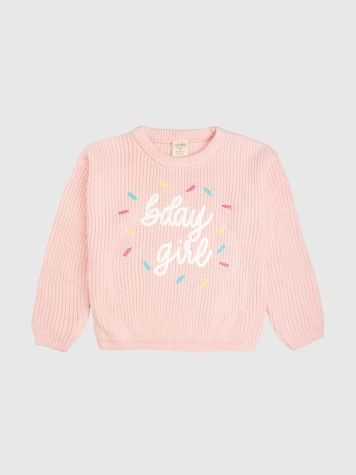 Image number 1 showing, Sweet Wink Birthday Girl Sprinkle Knit Sweater