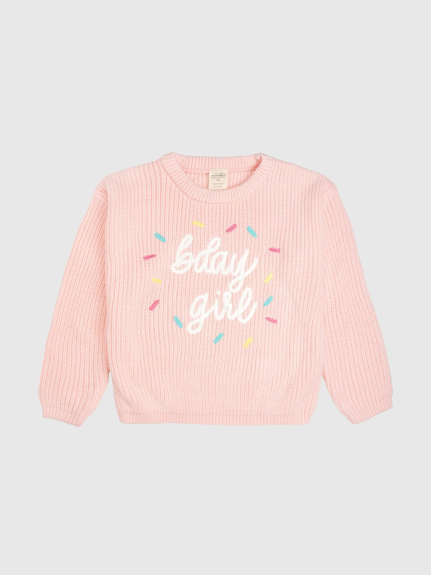 Sweet Wink Birthday Girl Sprinkle Knit Sweater