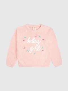 Sweet Wink Birthday Girl Sprinkle Knit Sweater