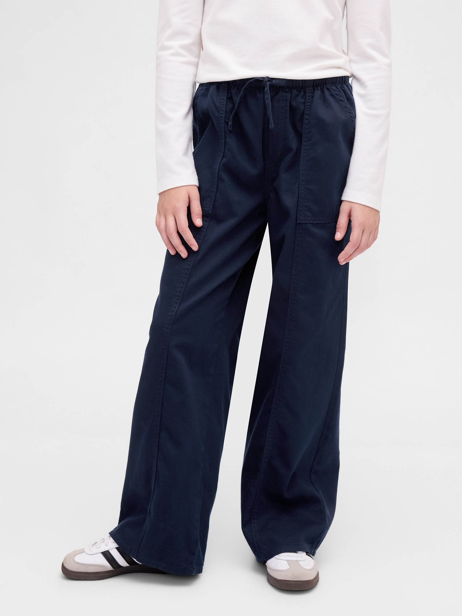 Детские брюки Gap Kids Uniform Easy Wide-Leg Pants — фото 3