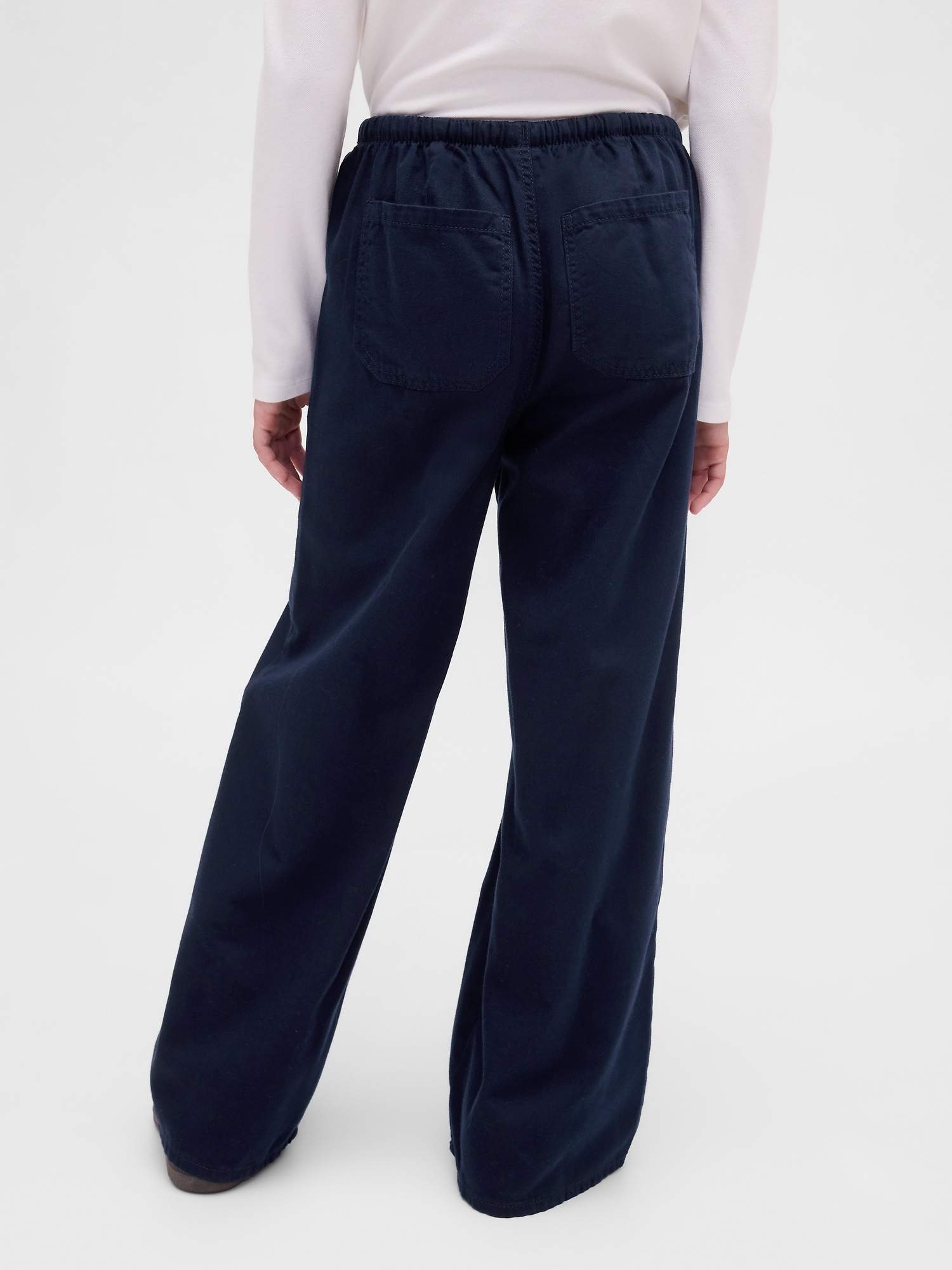 Детские брюки Gap Kids Uniform Easy Wide-Leg Pants — фото 4