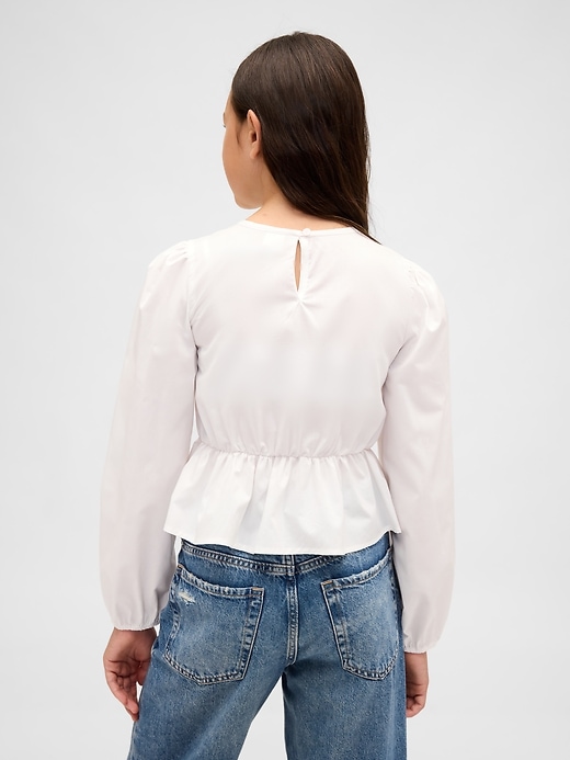 Kids Smocked Peplum Top