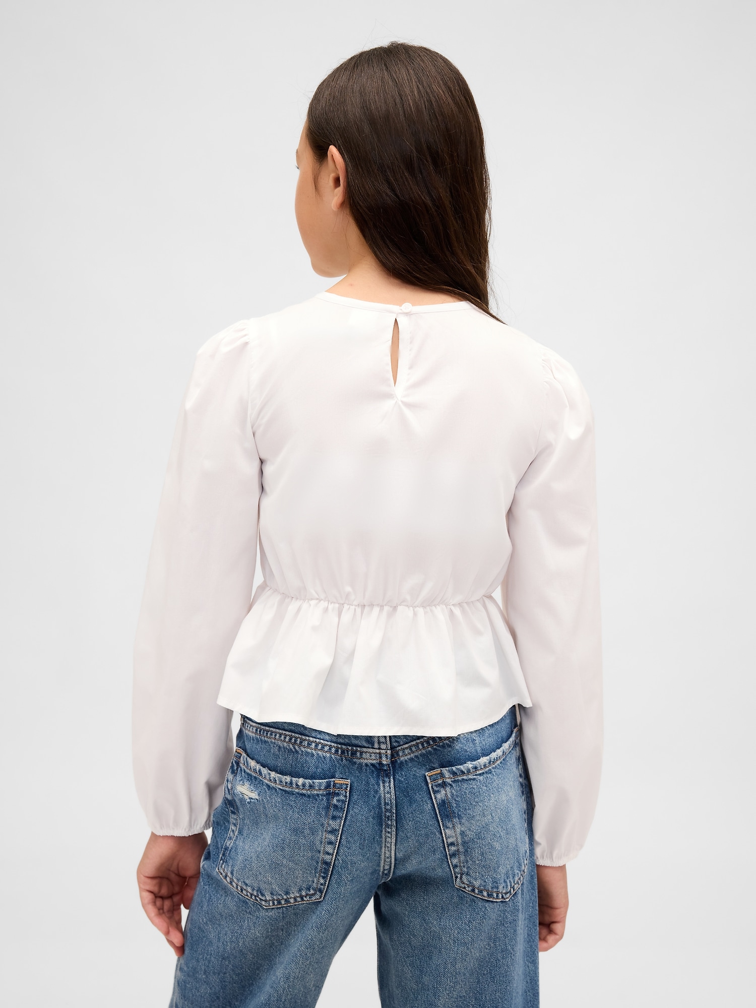 Kids Smocked Peplum Top