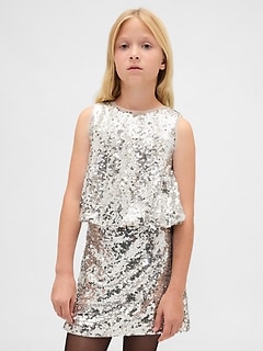 Kids Sequin Bubble Top