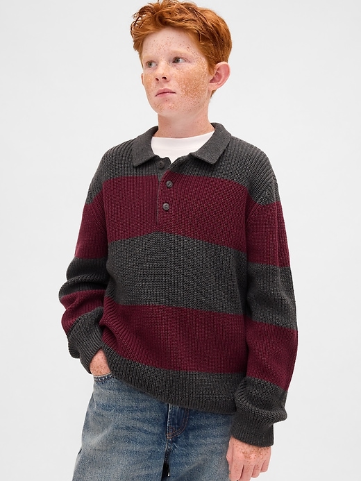 Image number 1 showing, Kids Polo Sweater