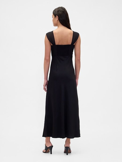 Image number 2 showing, Mixed Media Maxi Dress