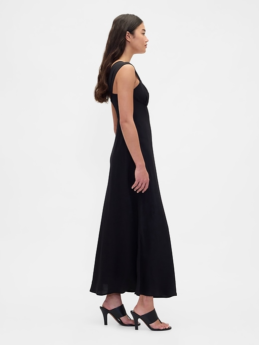 Image number 3 showing, Mixed Media Maxi Dress