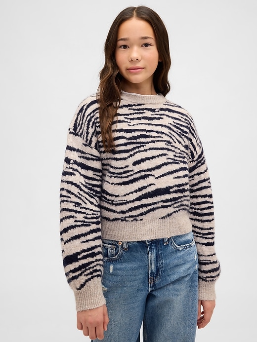 Image number 1 showing, Kids Relaxed Crewneck Sweater
