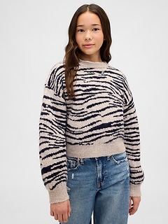 Kids Relaxed Crewneck Sweater