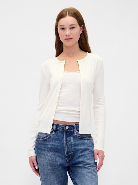 Pointelle Cardigan