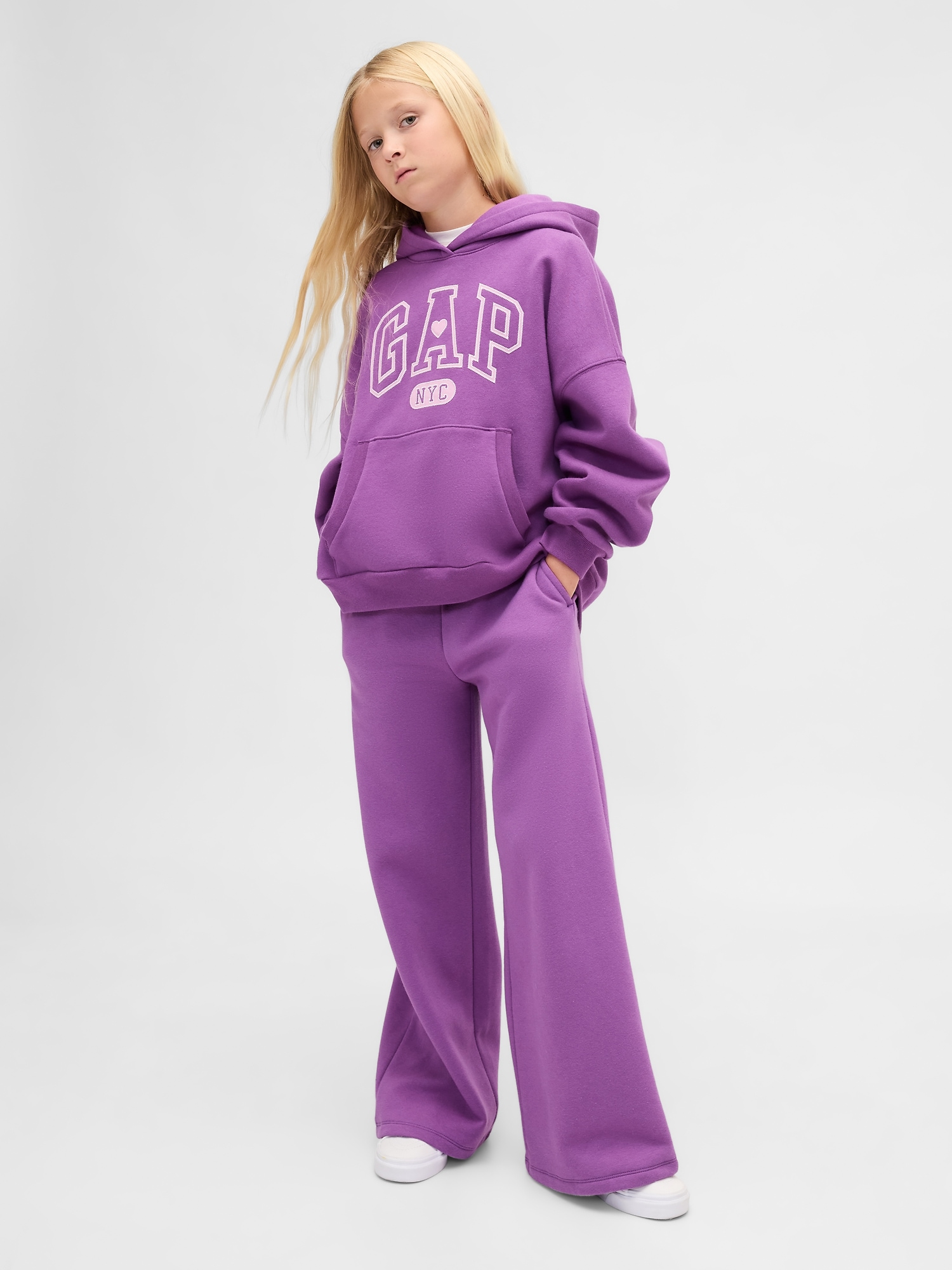Kids VintageSoft Baggy Sweatpants - Fuchsia Shock