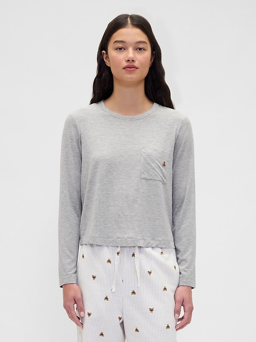 Image number 1 showing, Softest Modal Pocket PJ T-Shirt