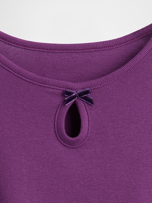 Image number 4 showing, Kids Keyhole Bow Fitted T-Shirt