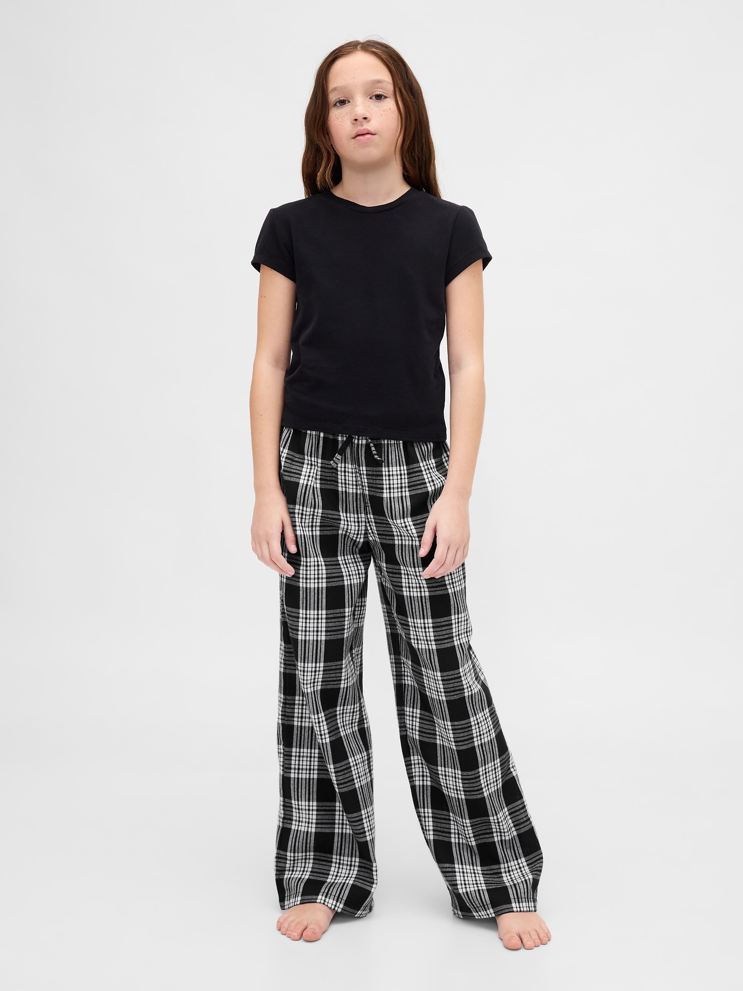 Gap × Disney Tim Burton’s The Nightmare Before Christmas Kids Skull Flannel PJ Pants