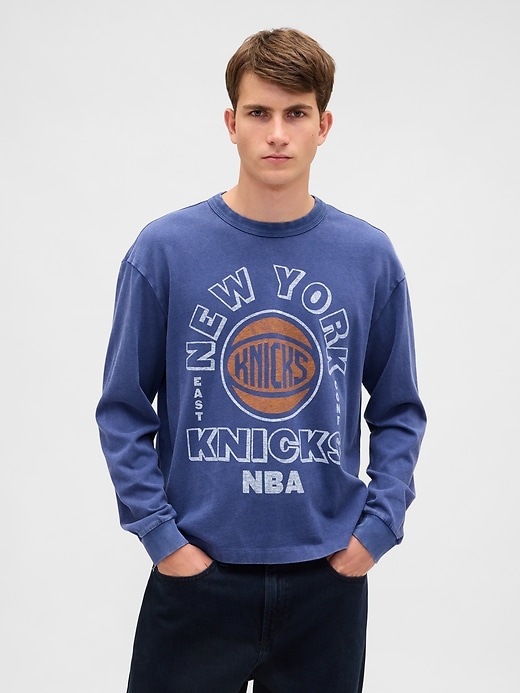 Image number 1 showing, NBA New York Knicks Crop Graphic T-Shirt