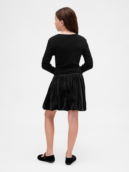 Image number 3 showing, Kids Velour Bubble Skirt