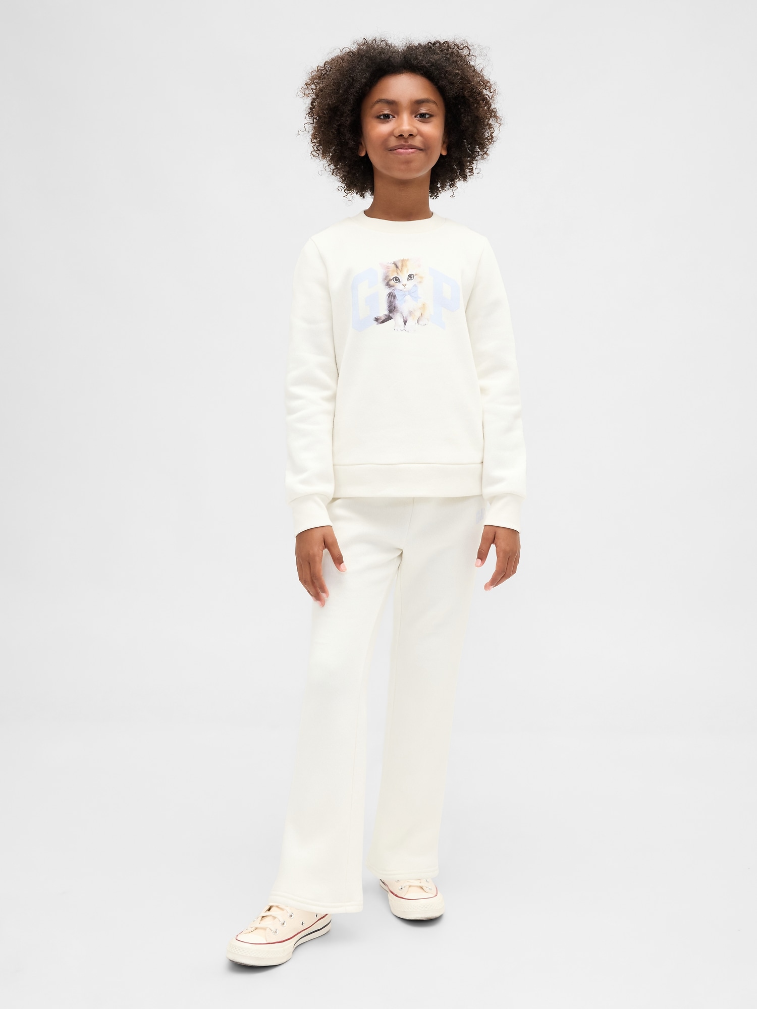 Kids Logo Sweatpants - Ivory Frost