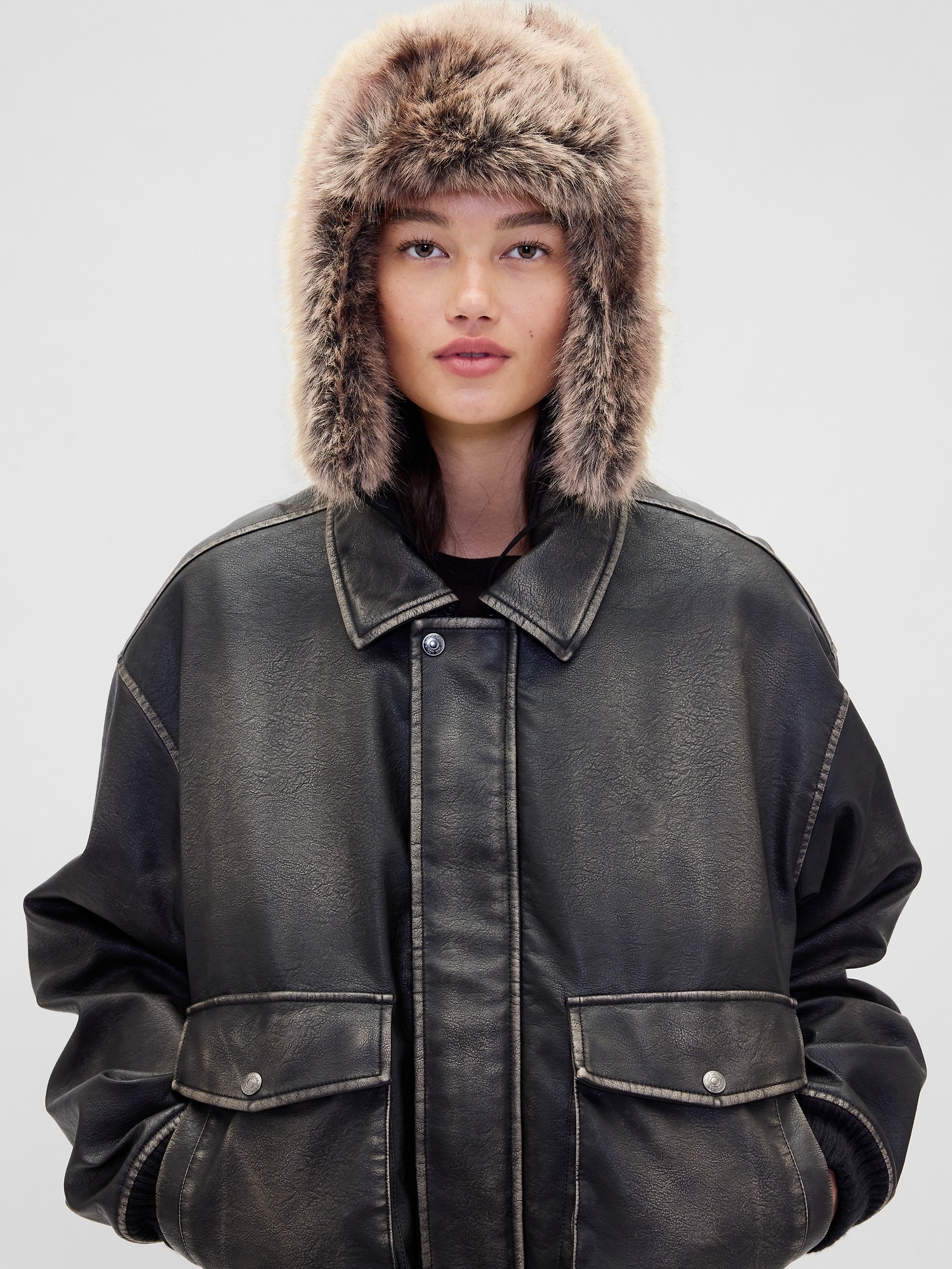 Мужские головные уборы Gap Faux Fur Trapper Hat