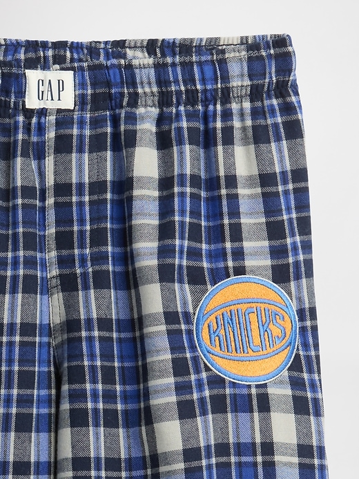 Image number 3 showing, Kids NBA New York Knicks Recycled Flannel PJ Pants